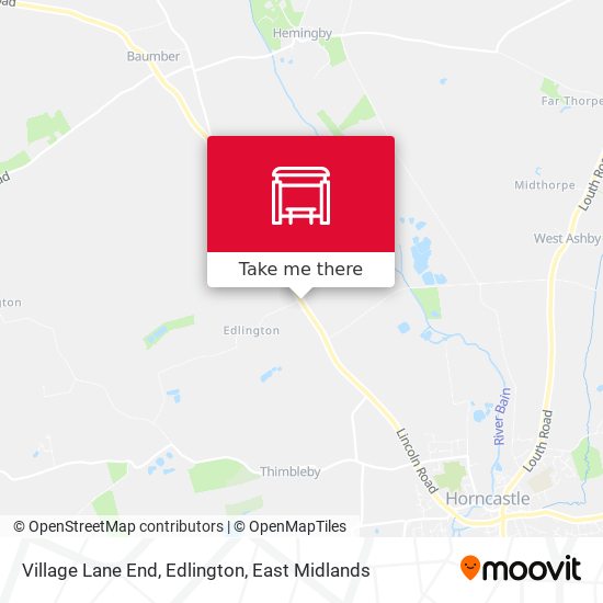 Village Lane End, Edlington map