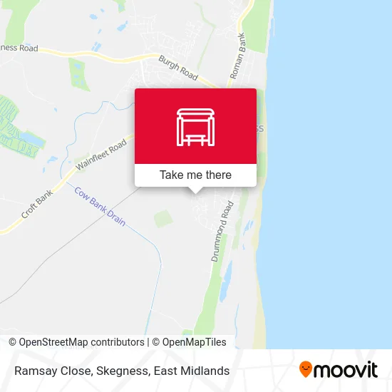 Ramsay Close, Skegness map