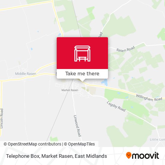 Telephone Box, Market Rasen map