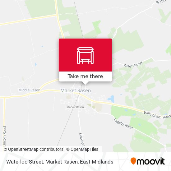 Waterloo Street, Market Rasen map