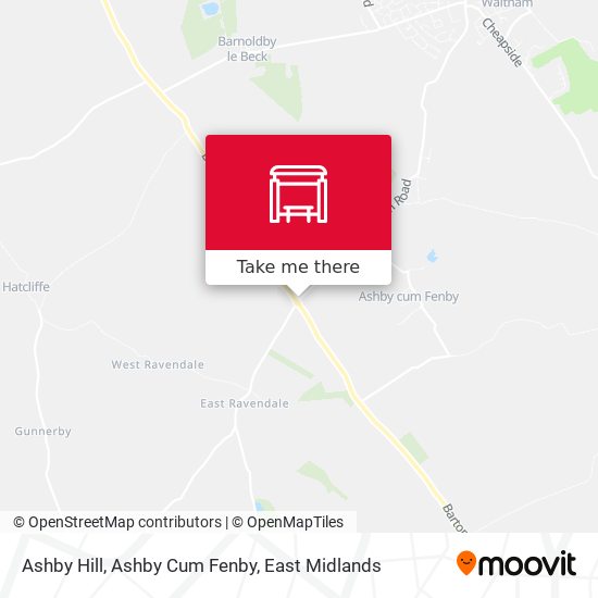 Ashby Hill, Ashby Cum Fenby map