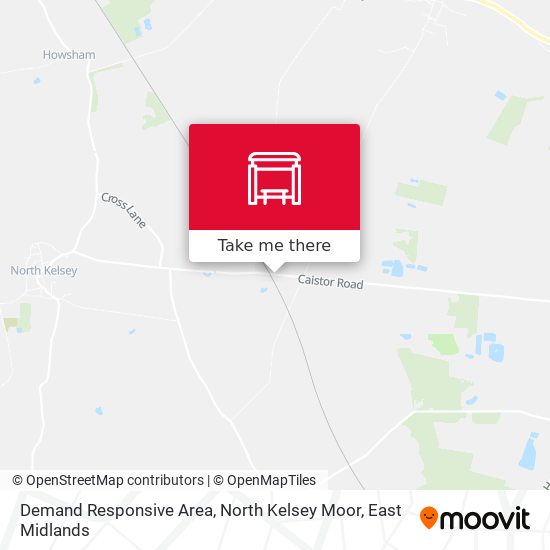 Demand Responsive Area, North Kelsey Moor map
