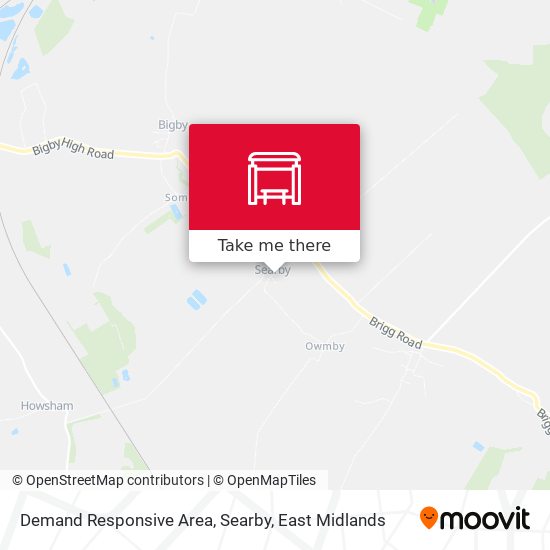 Demand Responsive Area, Searby map