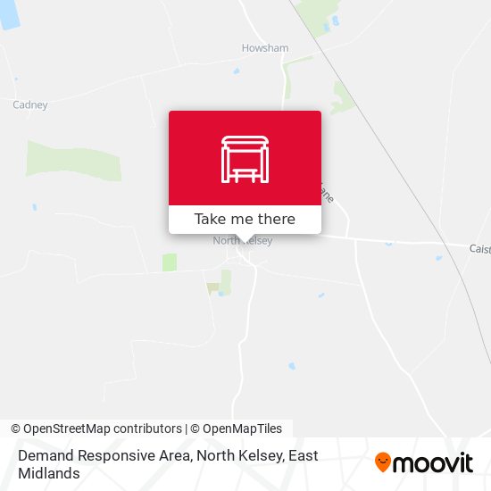 Demand Responsive Area, North Kelsey map