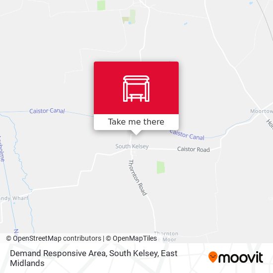 Demand Responsive Area, South Kelsey map
