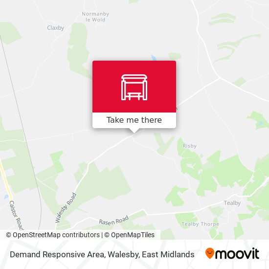 Demand Responsive Area, Walesby map