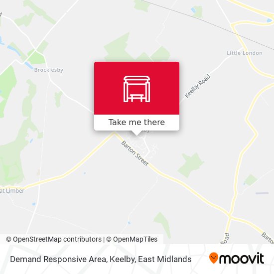Demand Responsive Area, Keelby map