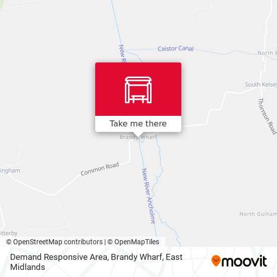 Demand Responsive Area, Brandy Wharf map