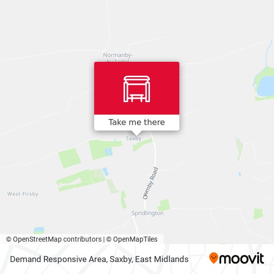 Demand Responsive Area, Saxby map