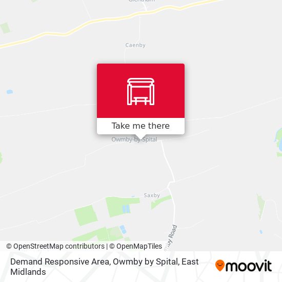 Demand Responsive Area, Owmby by Spital map