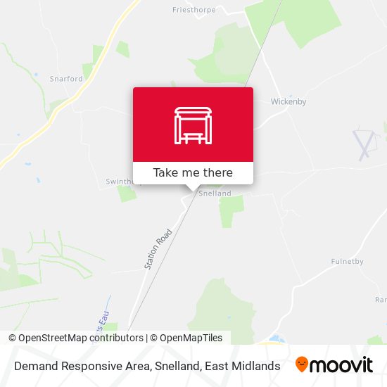 Demand Responsive Area, Snelland map