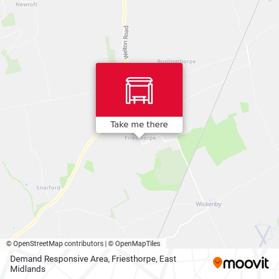 Demand Responsive Area, Friesthorpe map
