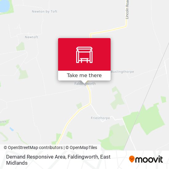 Demand Responsive Area, Faldingworth map