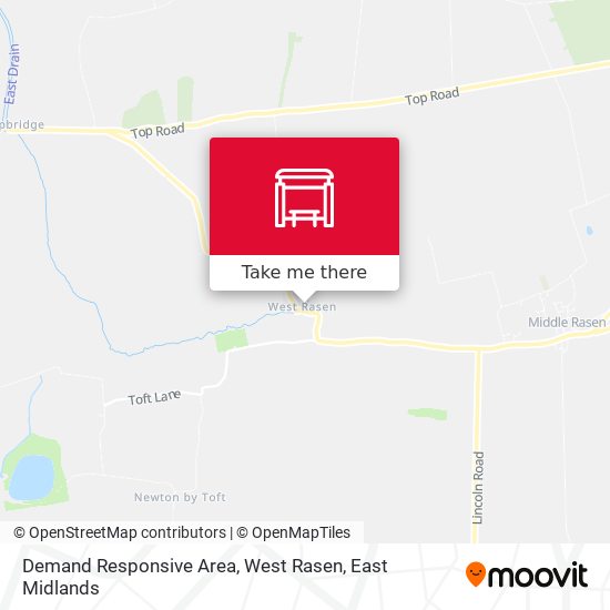 Demand Responsive Area, West Rasen map