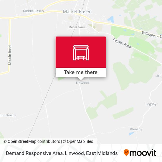 Demand Responsive Area, Linwood map
