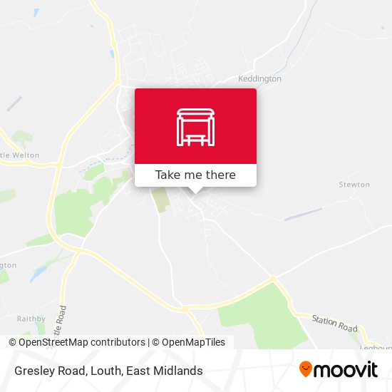 Gresley Road, Louth map