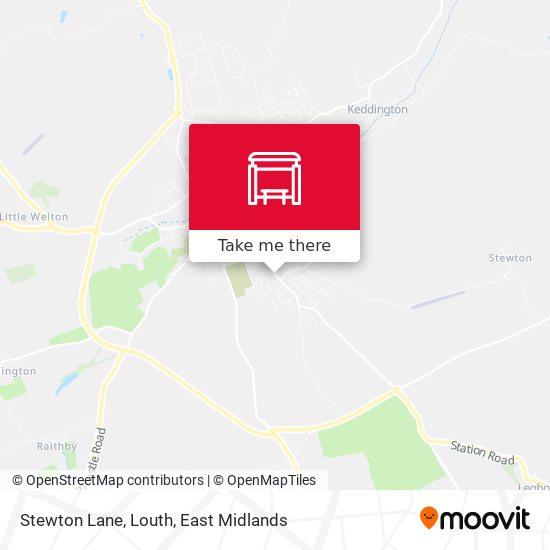 Stewton Lane, Louth map