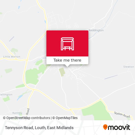 Tennyson Road, Louth map