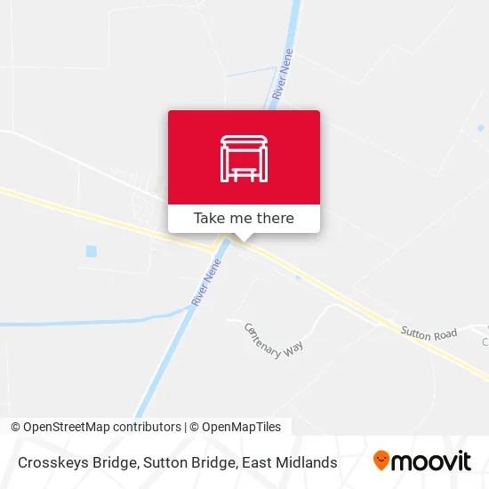 Crosskeys Bridge, Sutton Bridge map