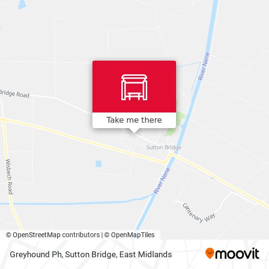 Greyhound Ph, Sutton Bridge map