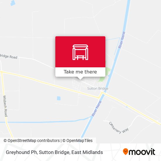 Greyhound Ph, Sutton Bridge map