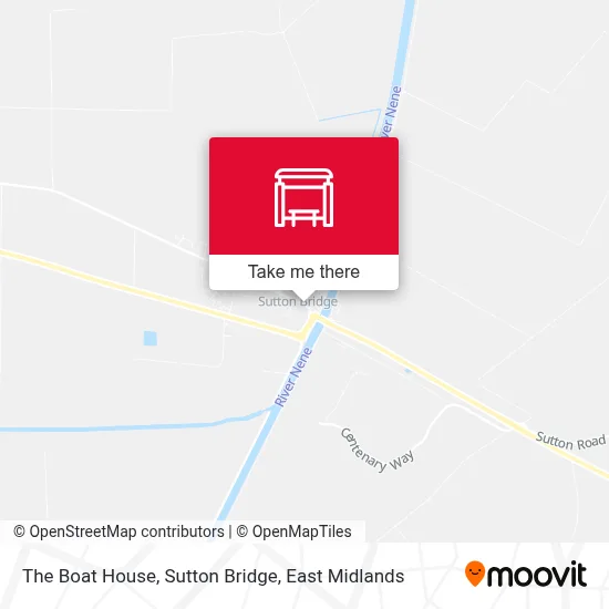 The Boat House, Sutton Bridge map
