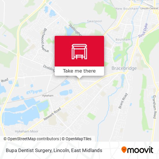 Bupa Dentist Surgery, Lincoln map