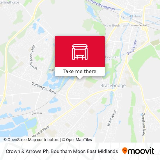 Crown & Arrows Ph, Boultham Moor map