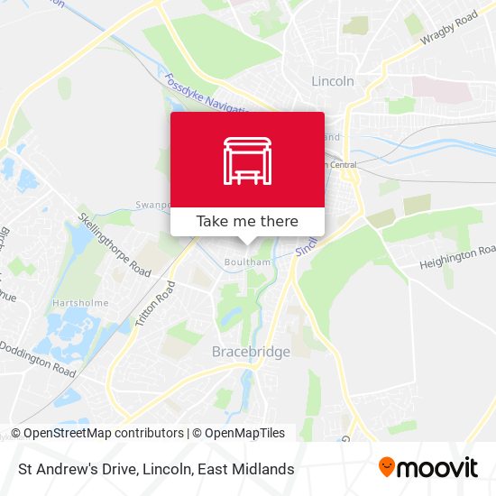 St Andrew's Drive, Lincoln map