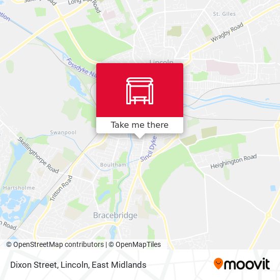 Dixon Street, Lincoln map