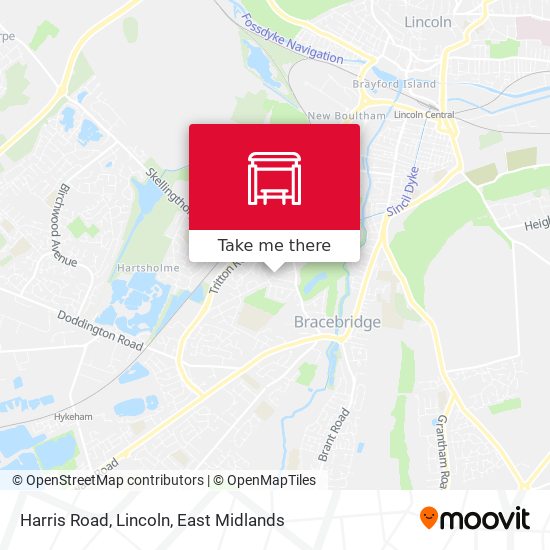 Harris Road, Lincoln map
