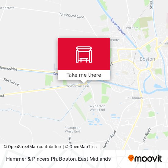 Hammer & Pincers Ph, Boston map