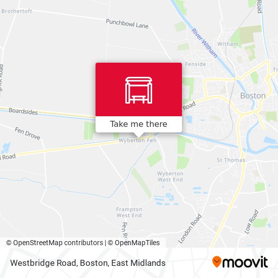 Westbridge Road, Boston map