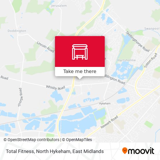 Total Fitness, North Hykeham map