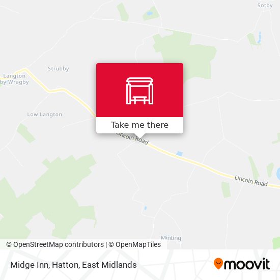 Midge Inn, Hatton map