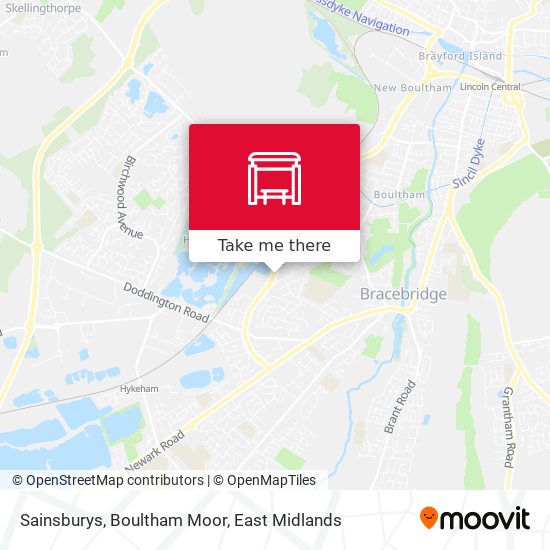 Sainsburys, Boultham Moor map
