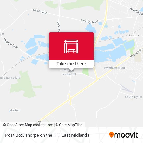 Post Box, Thorpe on the Hill map