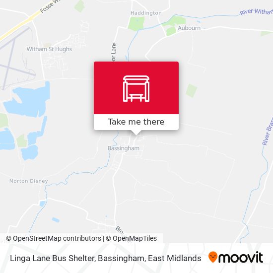 Linga Lane Bus Shelter, Bassingham map