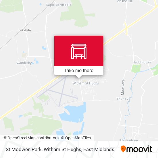 St Modwen Park, Witham St Hughs map