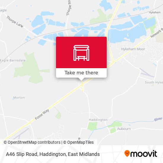 A46 Slip Road, Haddington map