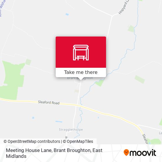 Meeting House Lane, Brant Broughton map