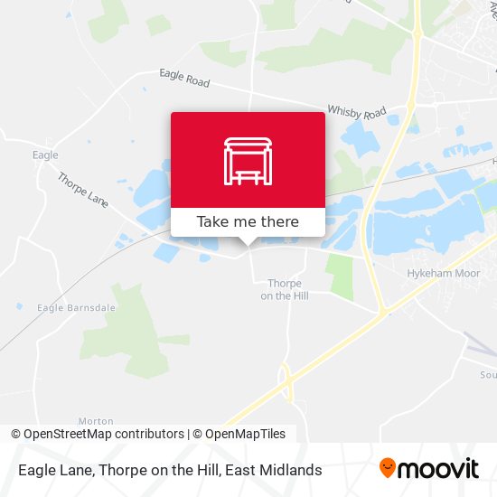 Eagle Lane, Thorpe on the Hill map
