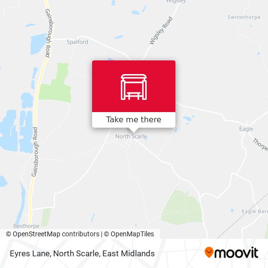 Eyres Lane, North Scarle map
