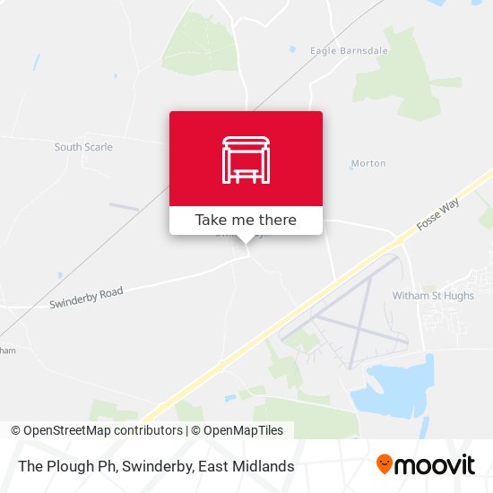 The Plough Ph, Swinderby map