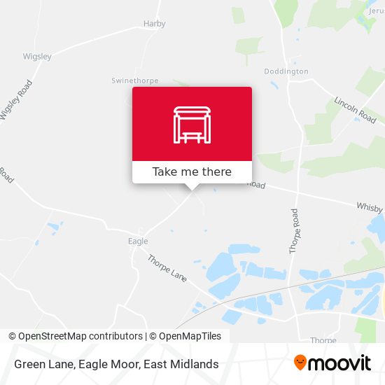 Green Lane, Eagle Moor map
