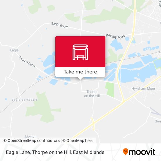 Eagle Lane, Thorpe on the Hill map