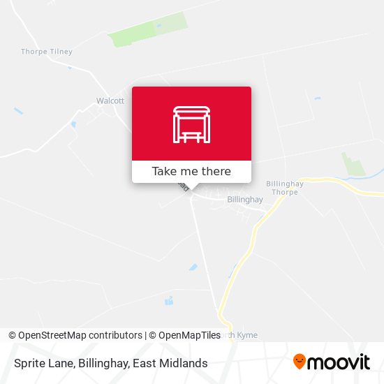 Sprite Lane, Billinghay map