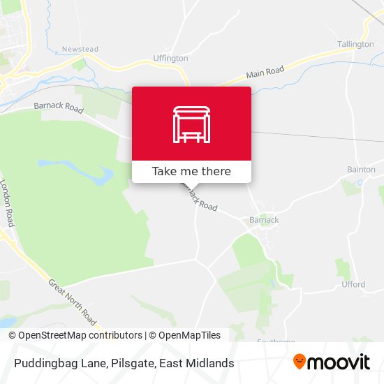 Puddingbag Lane, Pilsgate map