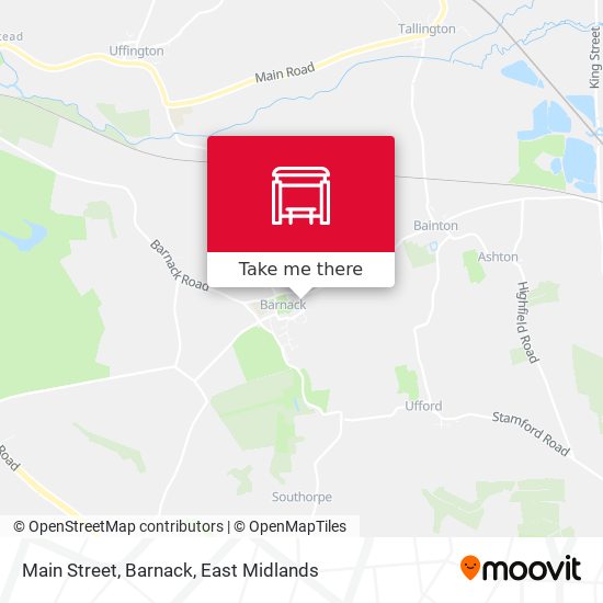 Main Street, Barnack map