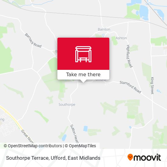 Southorpe Terrace, Ufford map